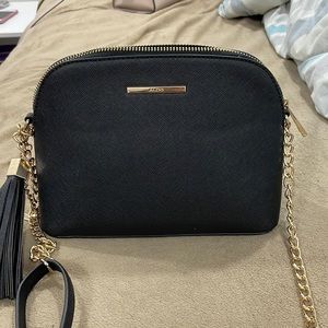 Aldo black/gold small crossbody bag
